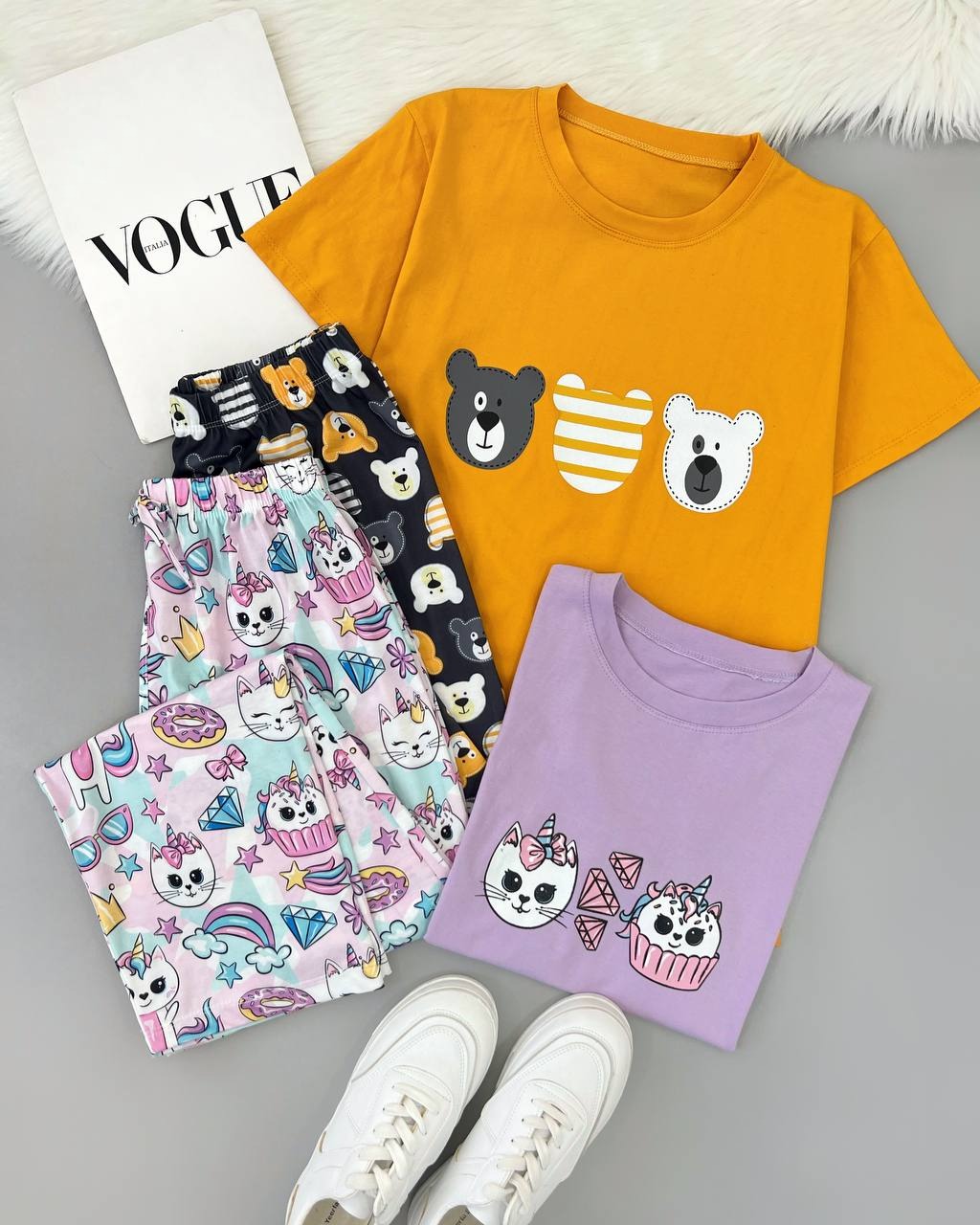 ست تیشرت و شلوار عروسکی کد 4598