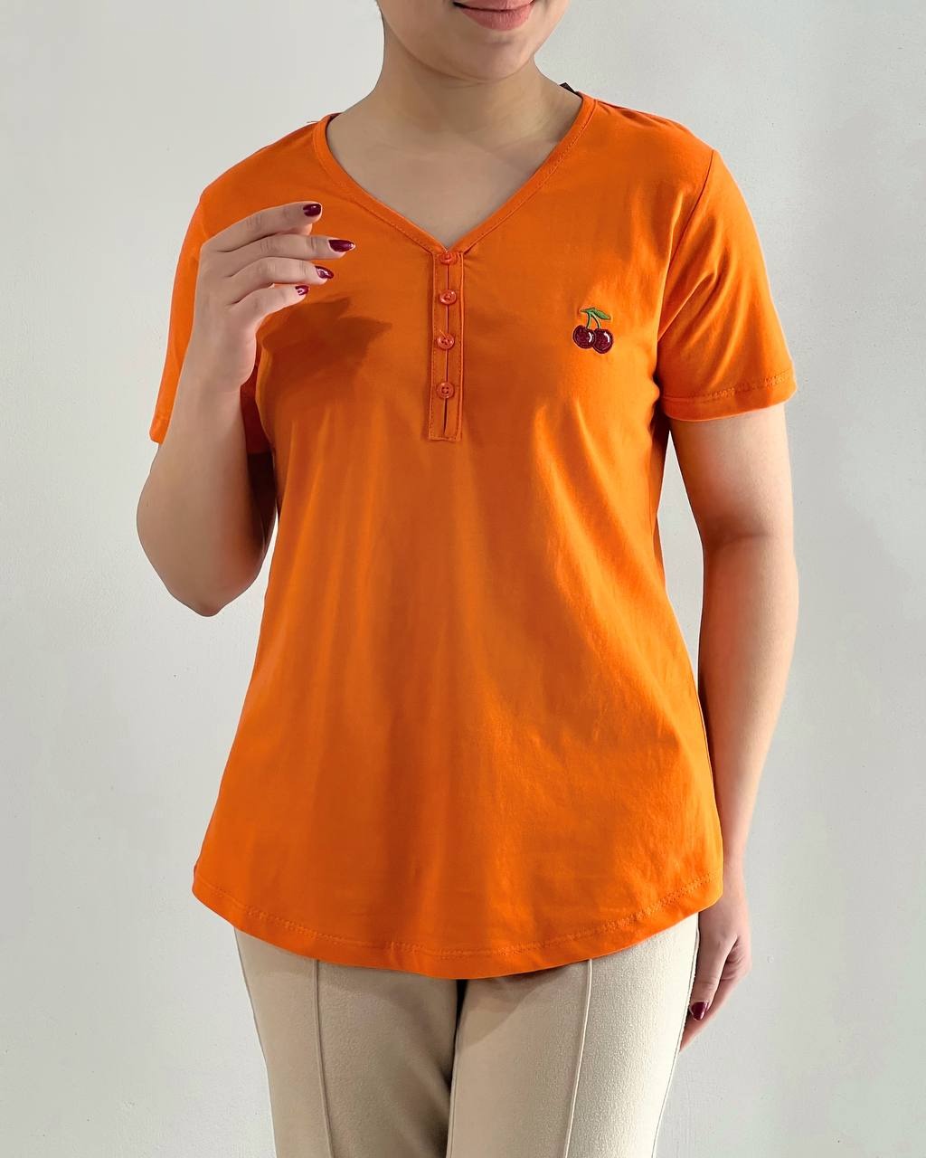 تیشرت آلبالو گلدوزی کد 4599