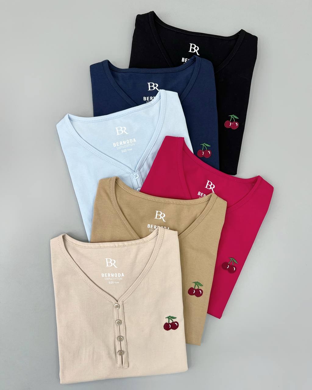 تیشرت آلبالو گلدوزی کد 4599