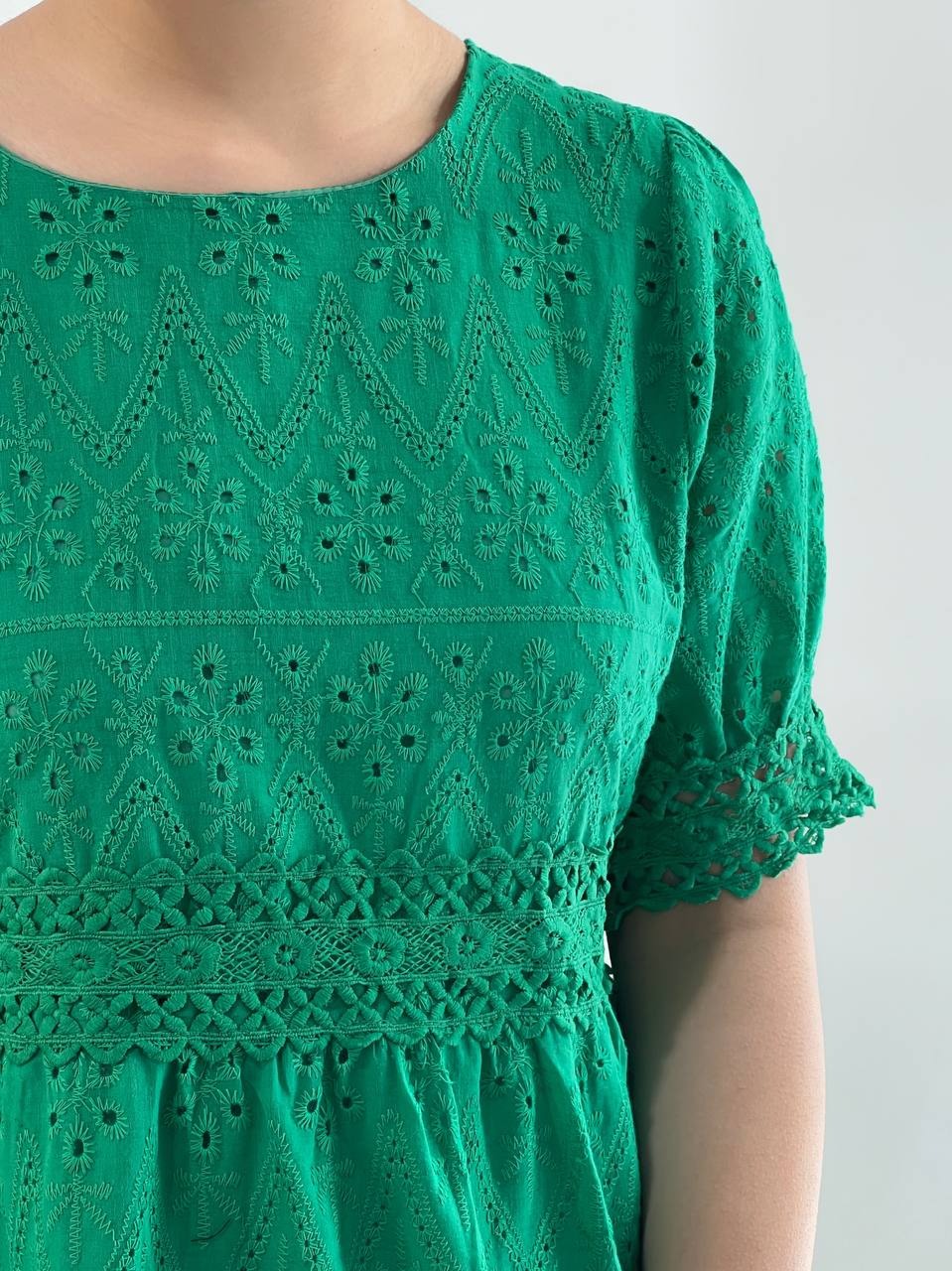 پیراهن خامه دوزی رنگی کد 4600