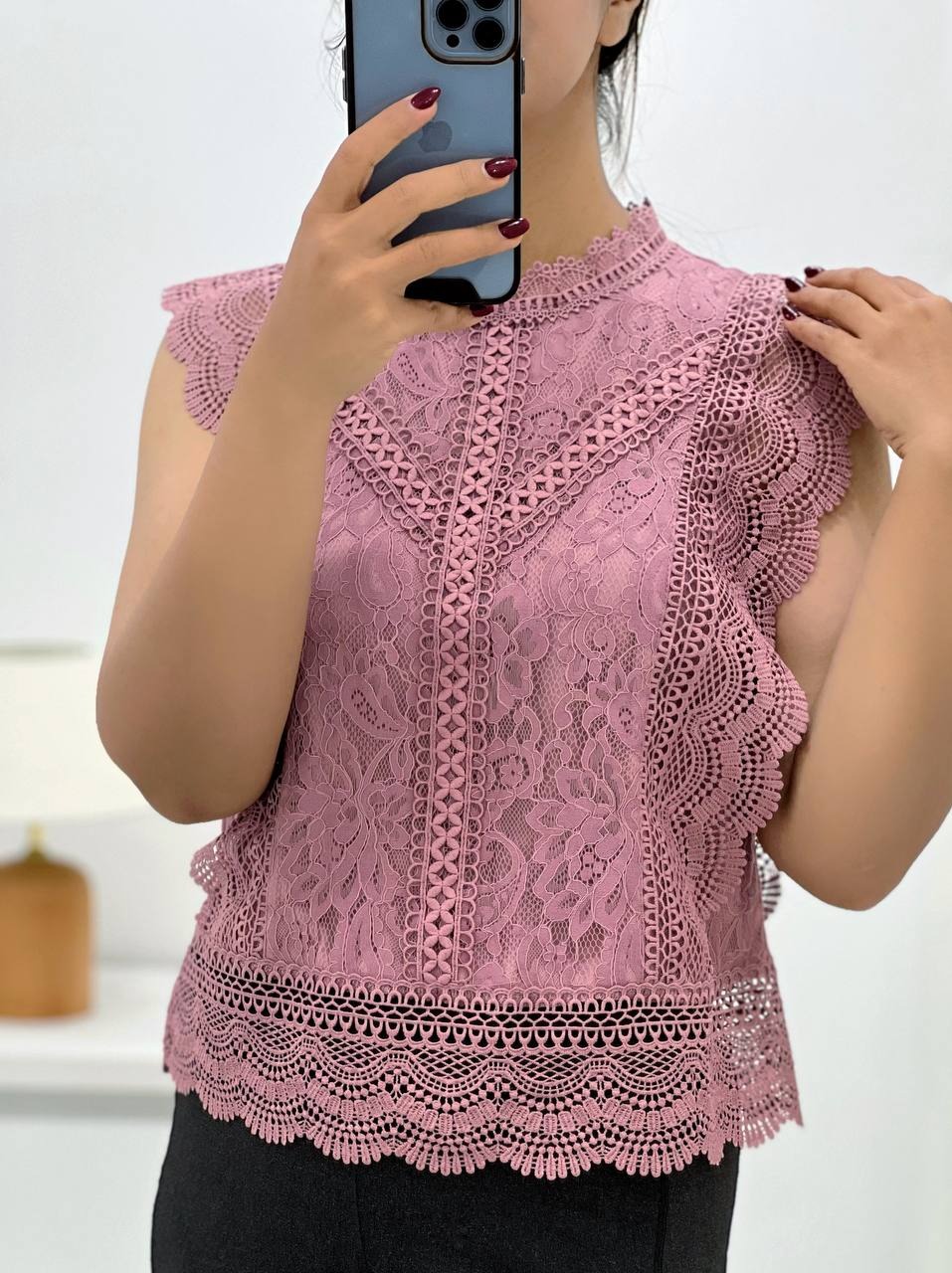 تاپ تمام دانتل مجلسی کد 4603