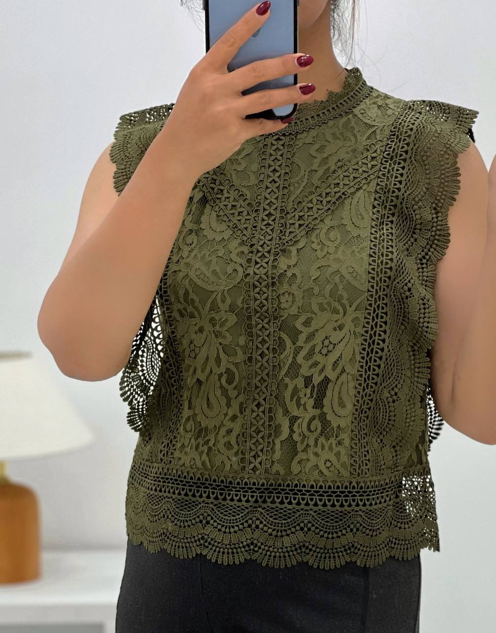 تاپ تمام دانتل مجلسی کد 4603