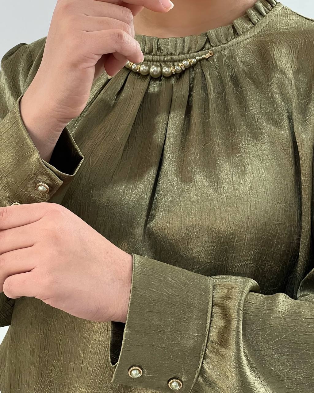 شومیز ساتن اورجینال کد 4605