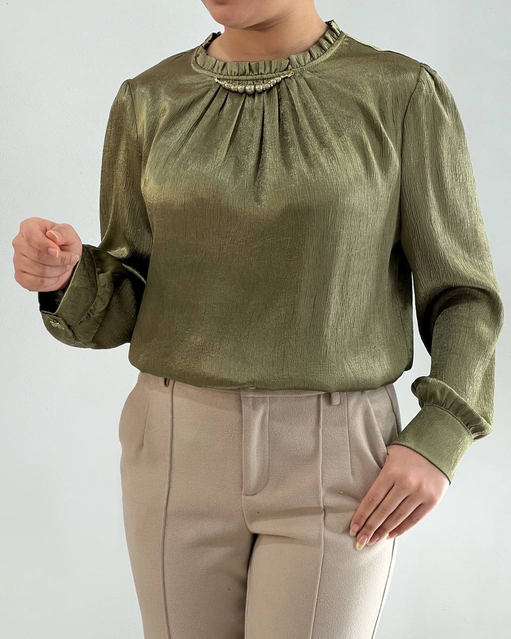 شومیز ساتن اورجینال کد 4605