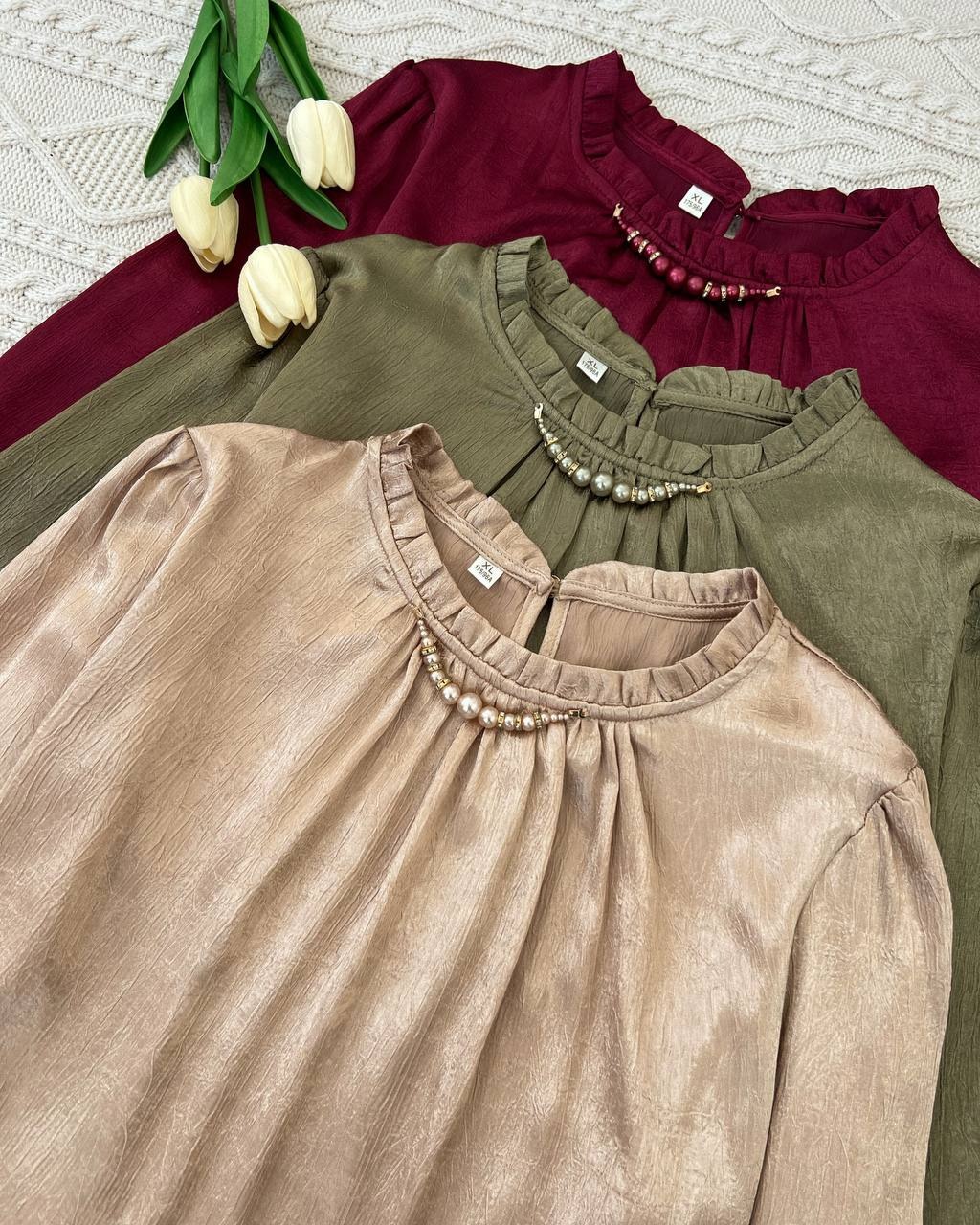 شومیز ساتن اورجینال کد 4605