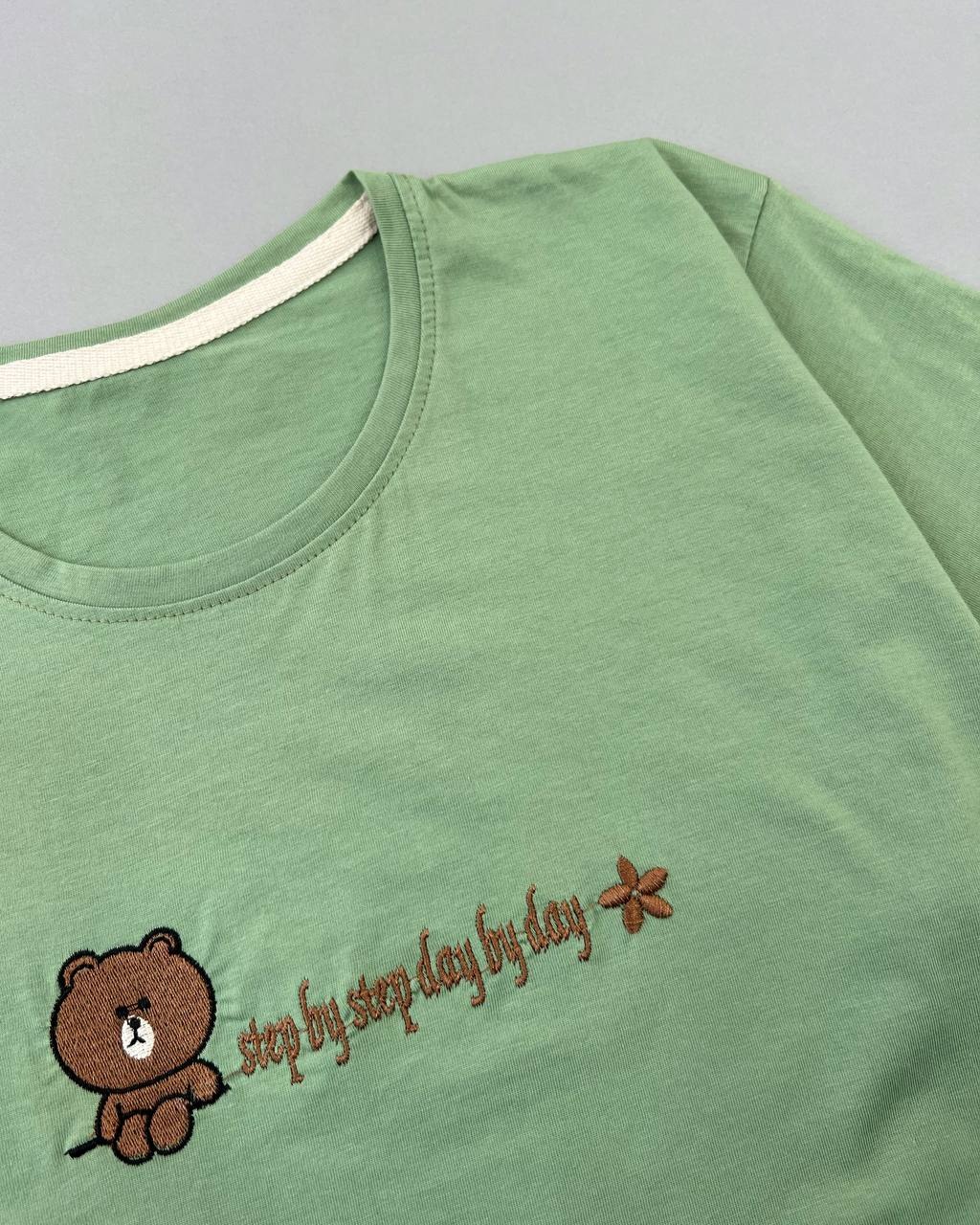 ست تیشرت و شلوار نخ پنبه تدی کد 4606