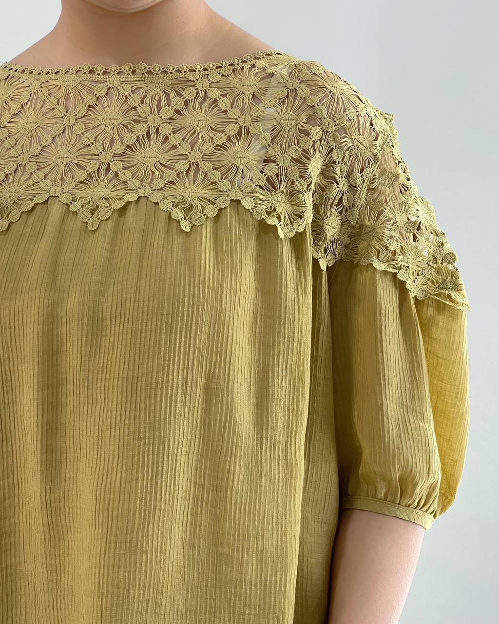 تاپ بالا دانتل دو رنگ کد 4608