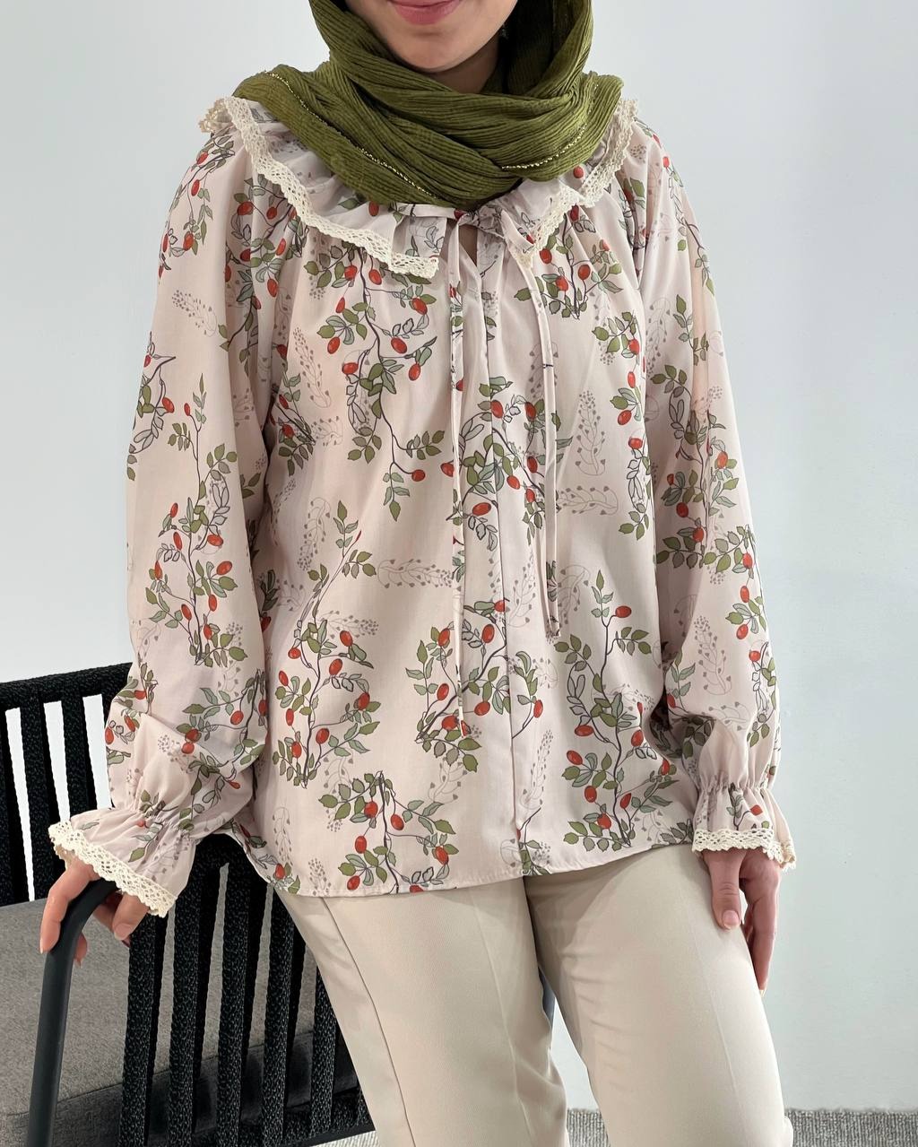 شومیز طرحدار کد 4609