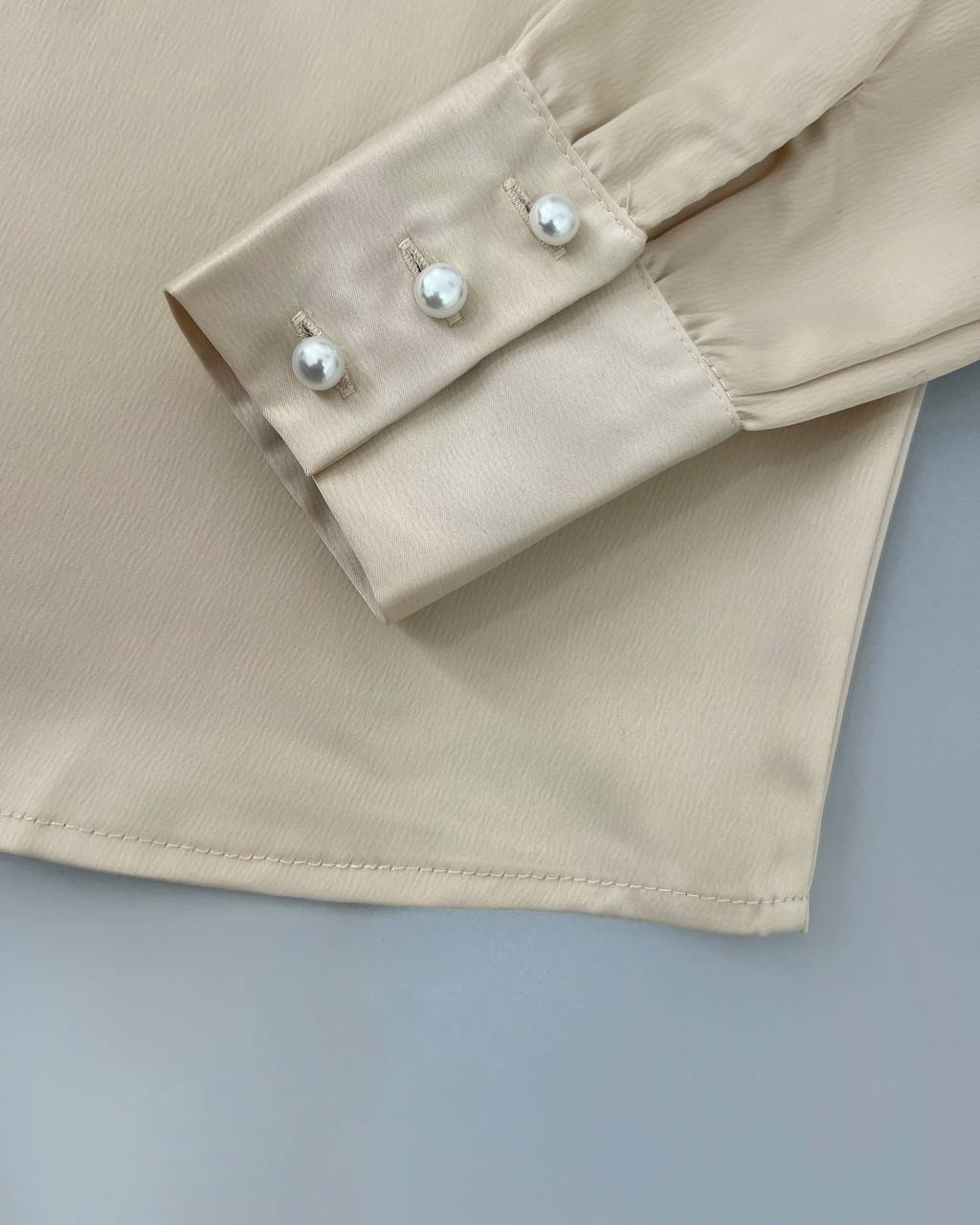 شومیز ساتن آستین مچی کد 4618