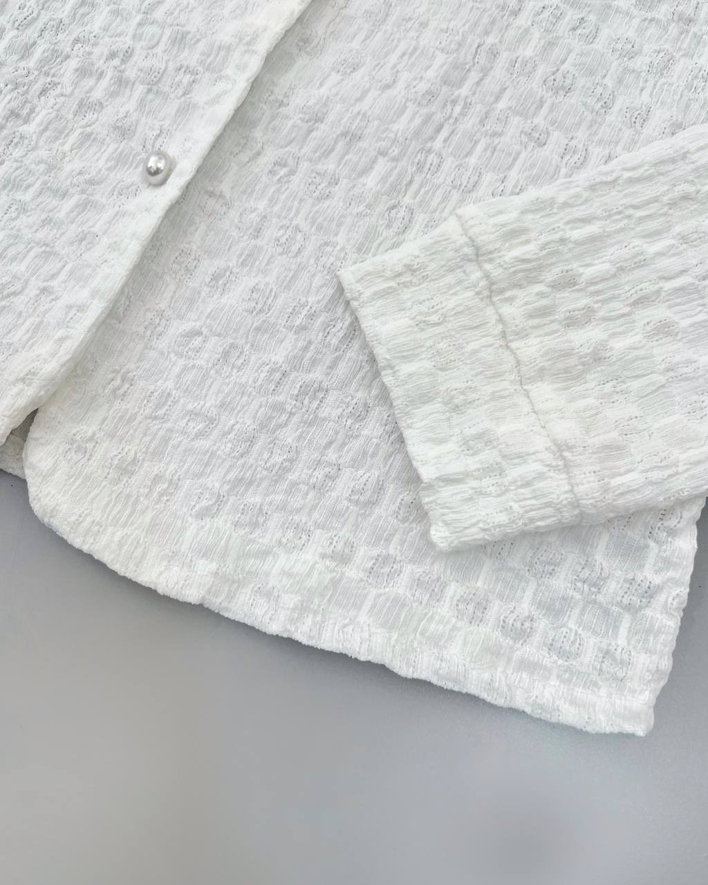 شومیز ژاکاردکش مرواریددوزی کد 4619