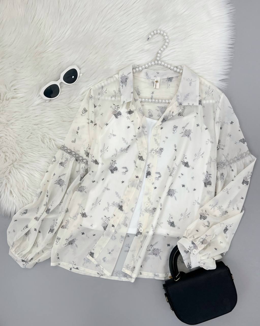 شومیز حریر بهمراه تاپ کد 4621