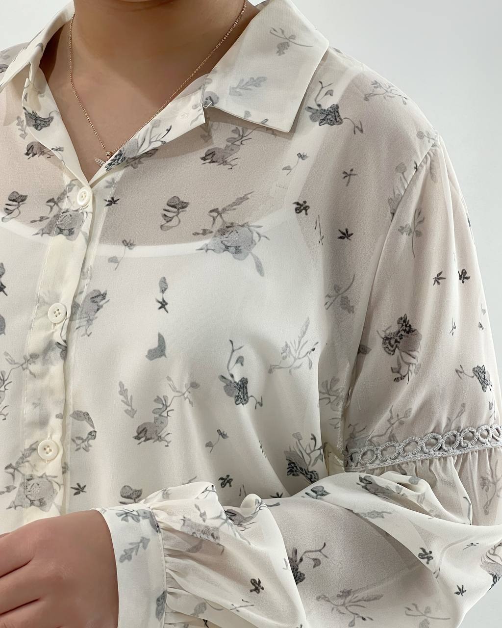 شومیز حریر بهمراه تاپ کد 4621