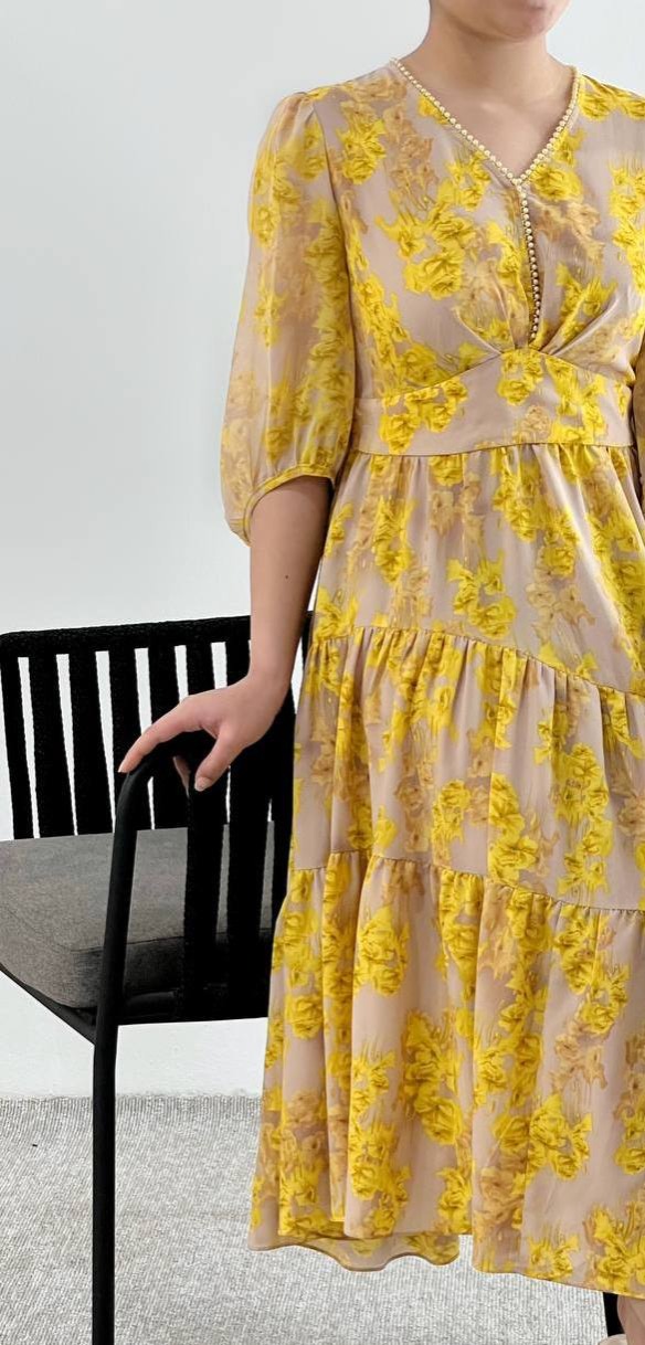 پیراهن حریر آستردار کد 4628