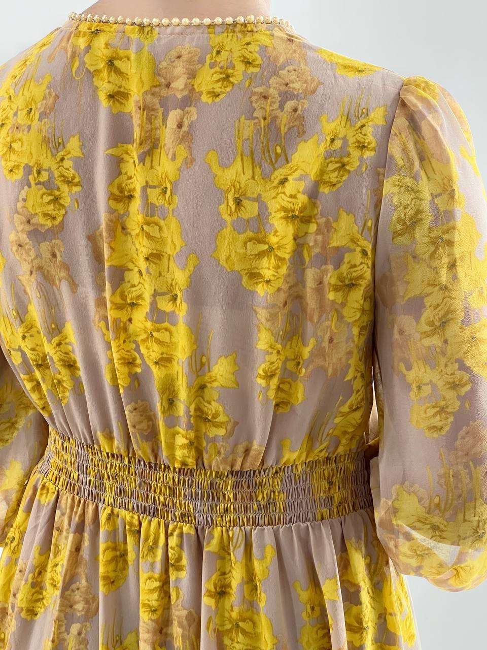 پیراهن حریر آستردار کد 4628