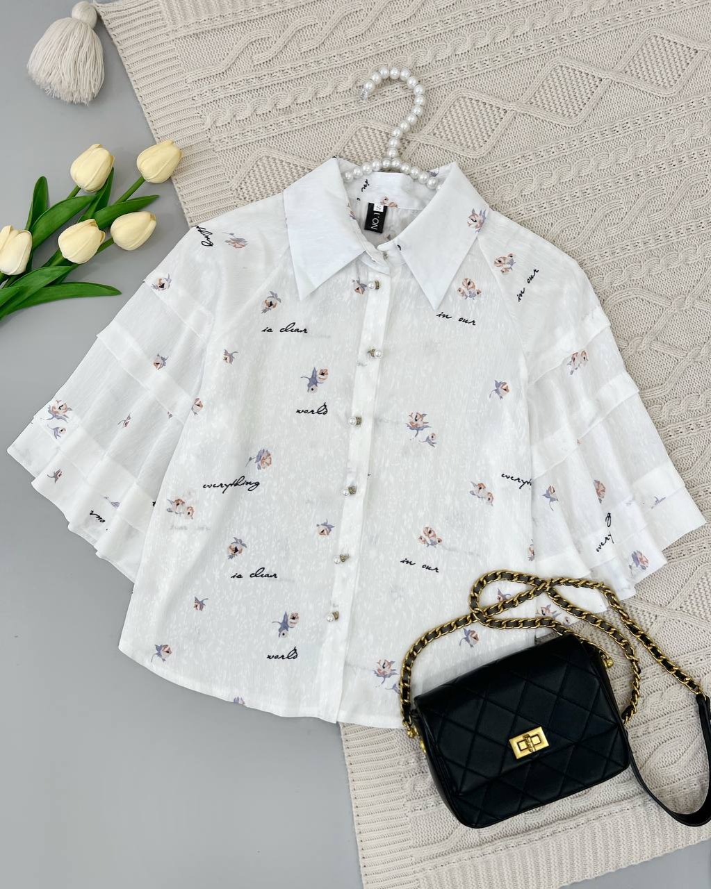 شومیز تکرنگ بهار کد 4629