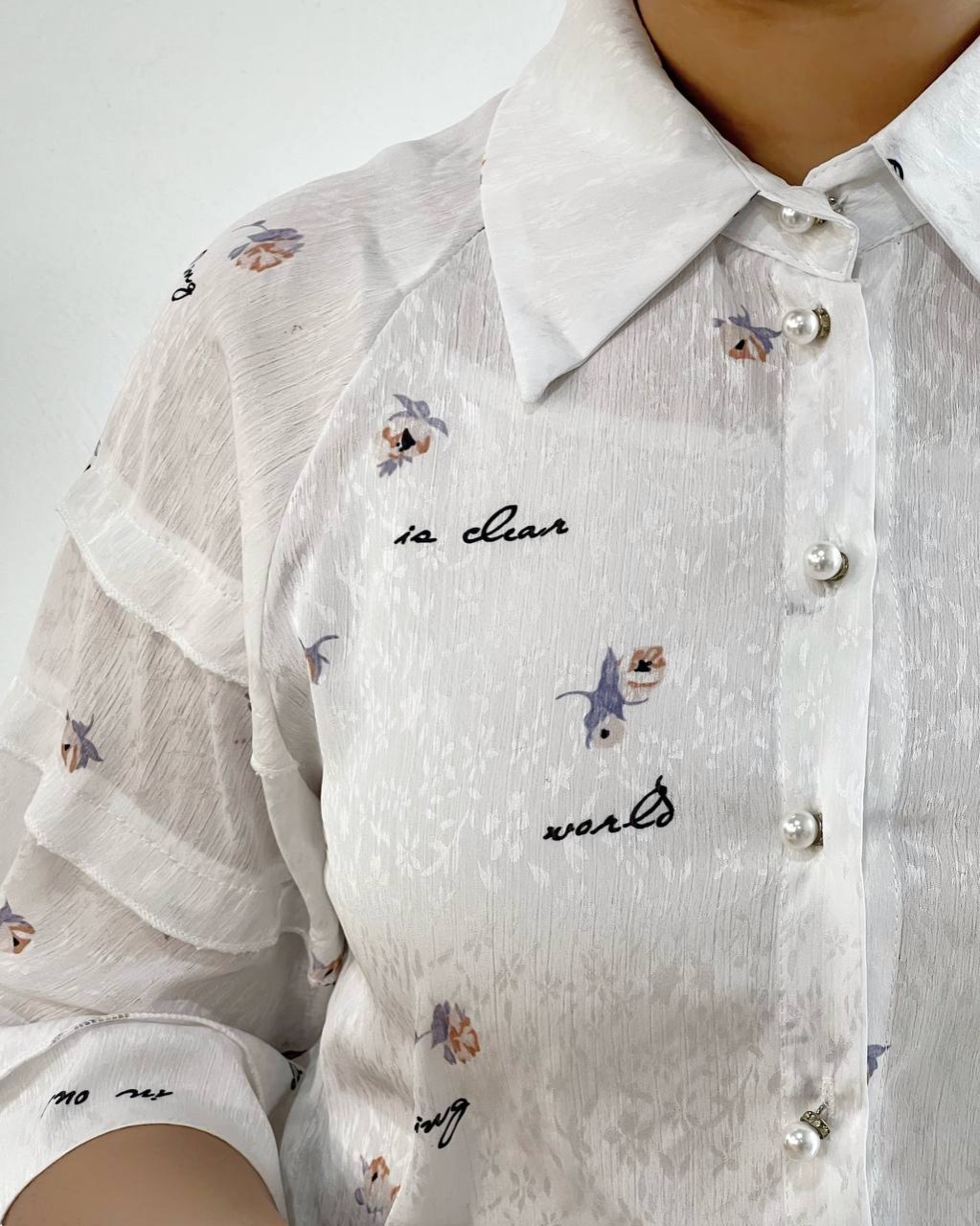 شومیز تکرنگ بهار کد 4629