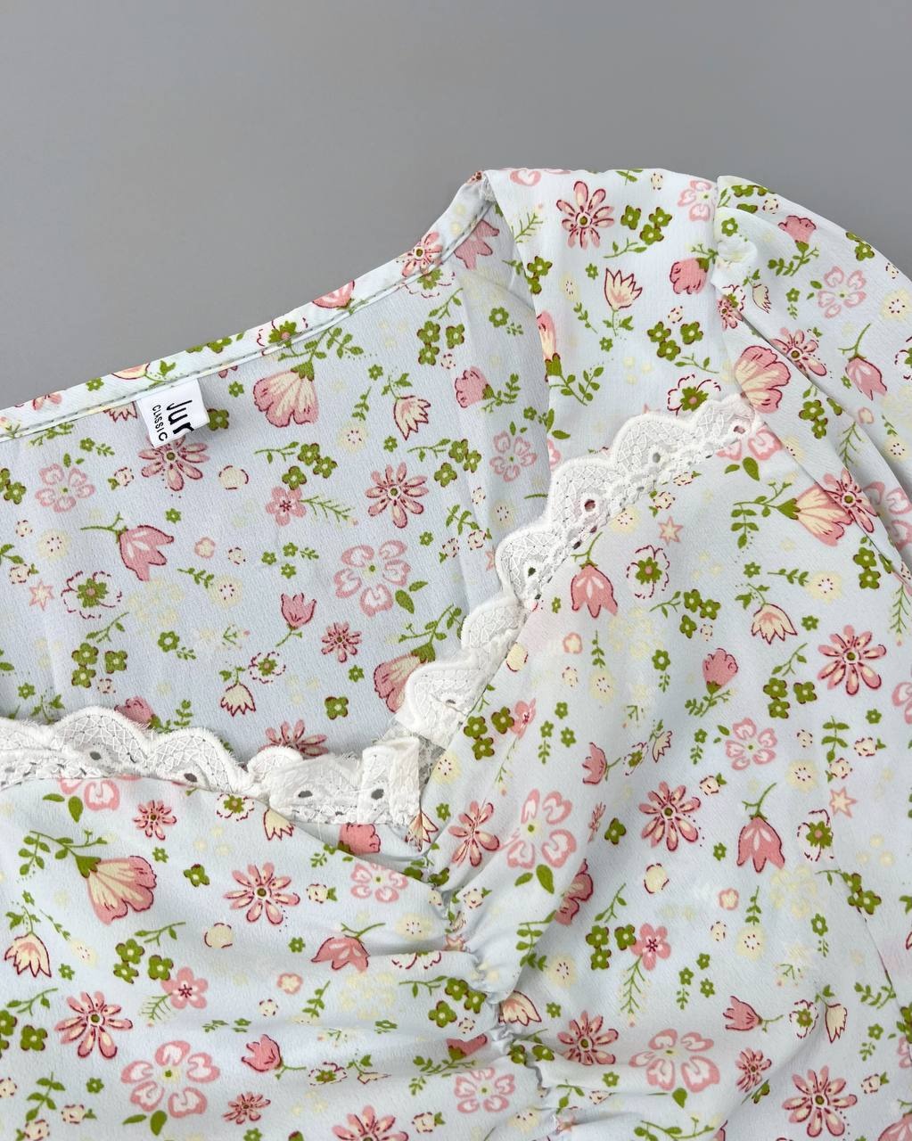 پیراهن کرپ گل ریز کد 4634