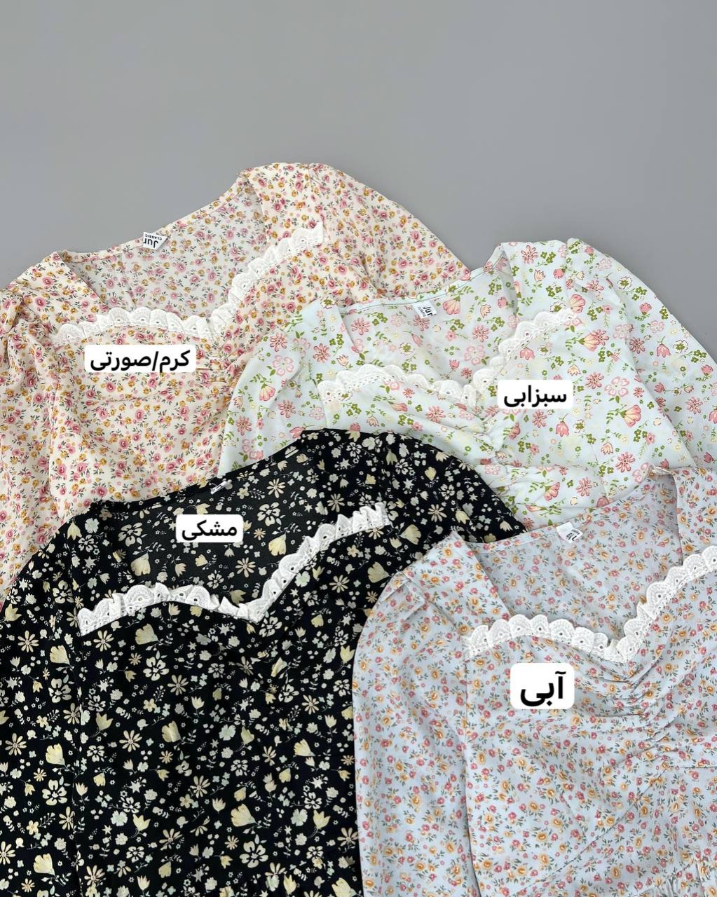 پیراهن کرپ گل ریز کد 4634