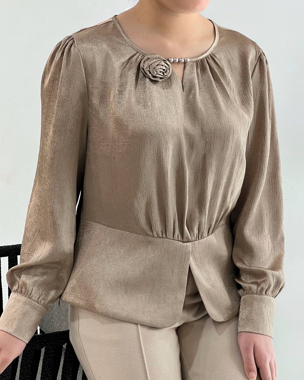 شومیز تک گل کد 4640