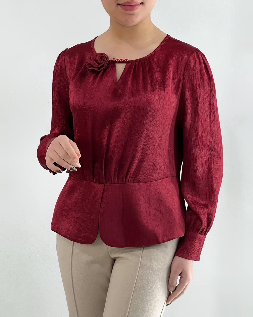 شومیز تک گل کد 4640