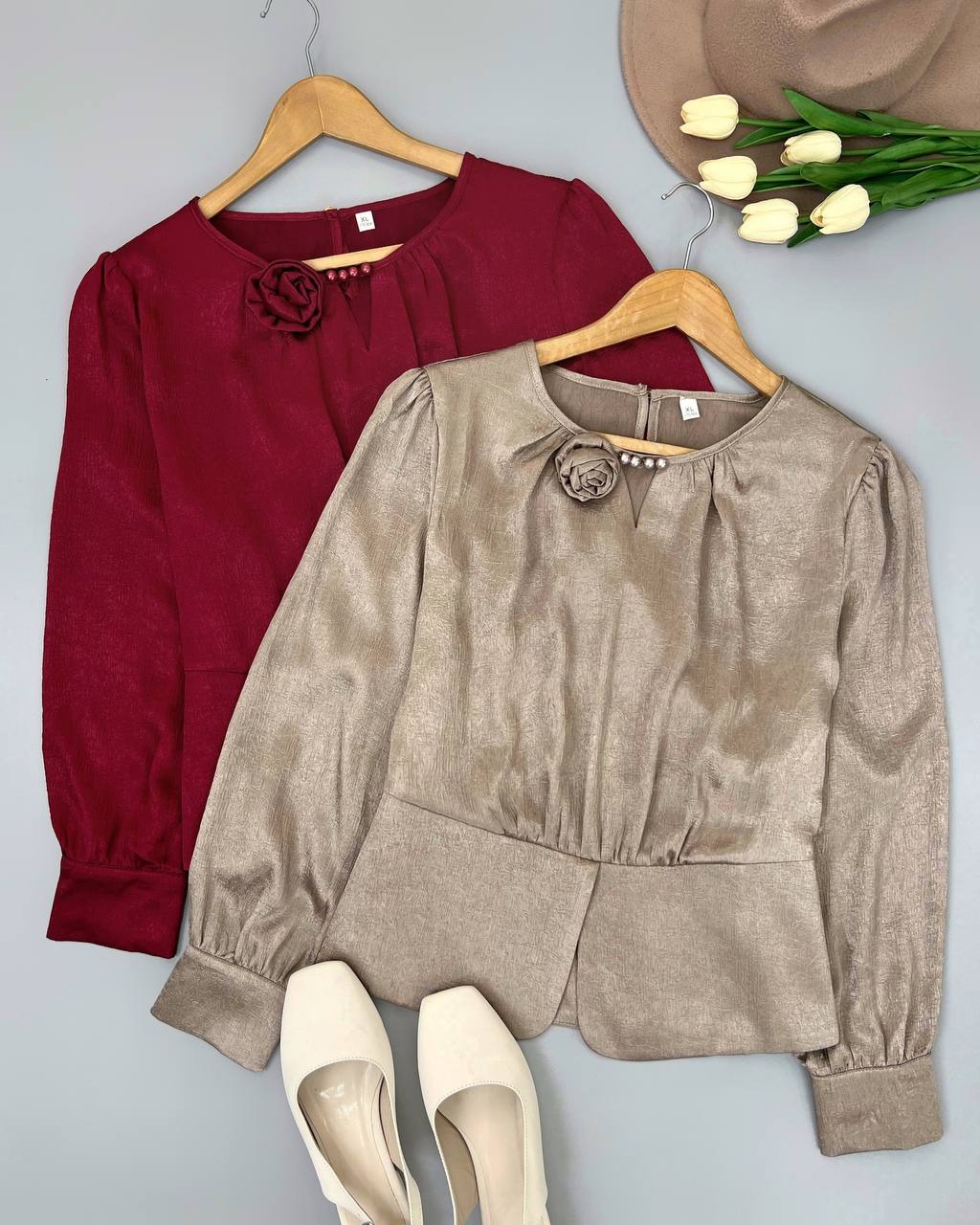 شومیز تک گل کد 4640