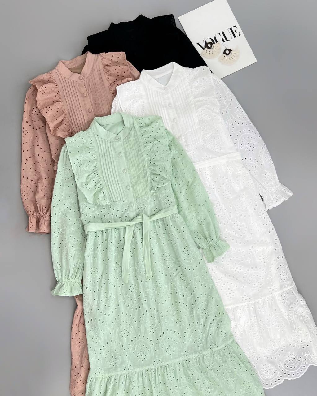 پیراهن تمام خامه دوزی آستردار کد 4643