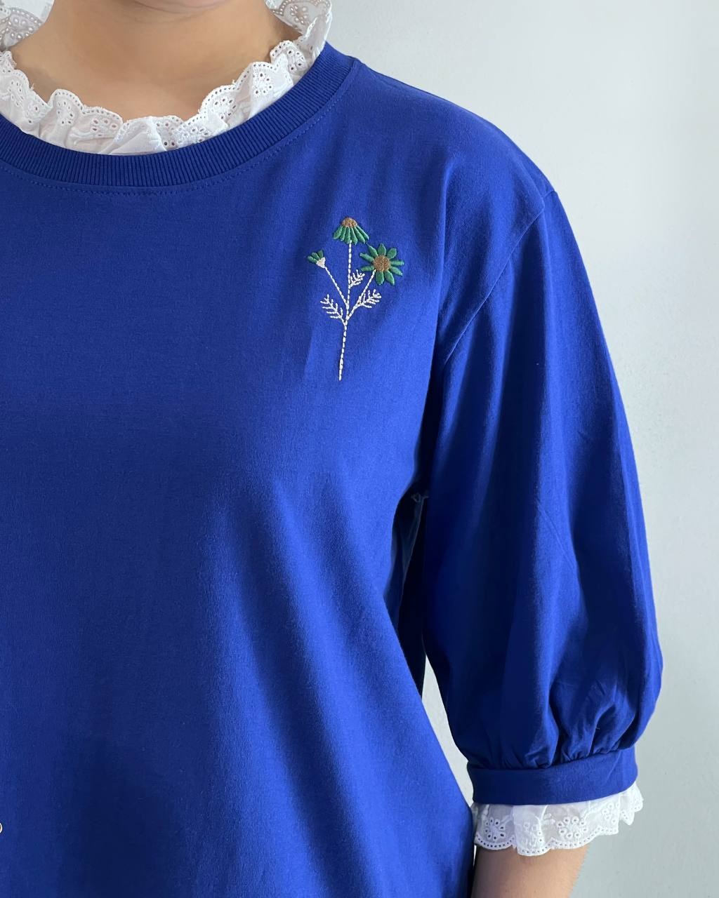 بلوز آستین سه ربع بهار کد 4644