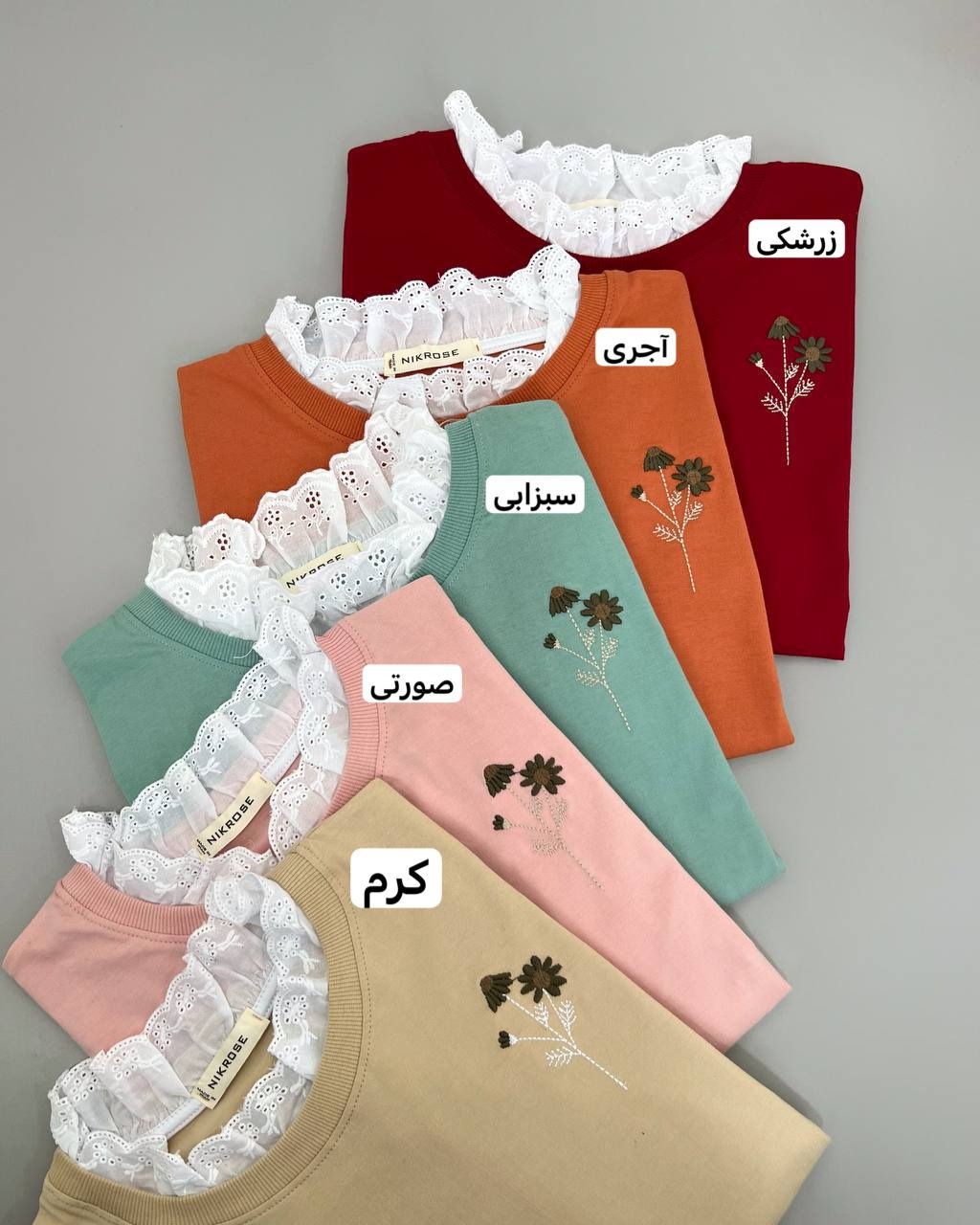 بلوز آستین سه ربع بهار کد 4644