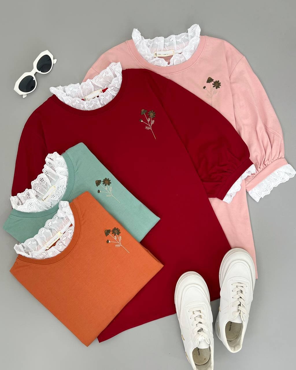 بلوز آستین سه ربع بهار کد 4644