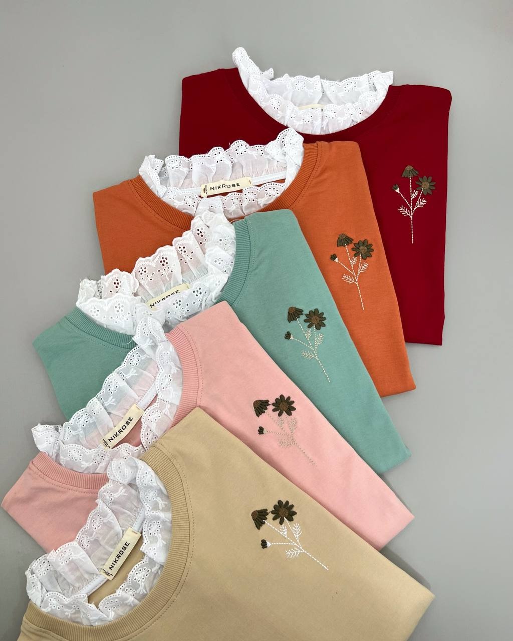 بلوز آستین سه ربع بهار کد 4644