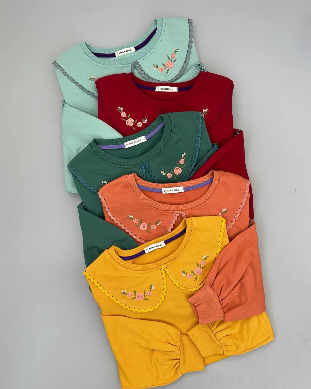 بلوز یقه ب ب قواره دار بهاره کد 4646