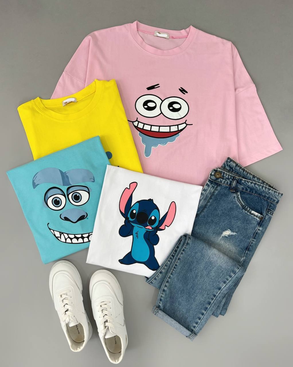 تیشرت لانگ انیمیشن کد 4647