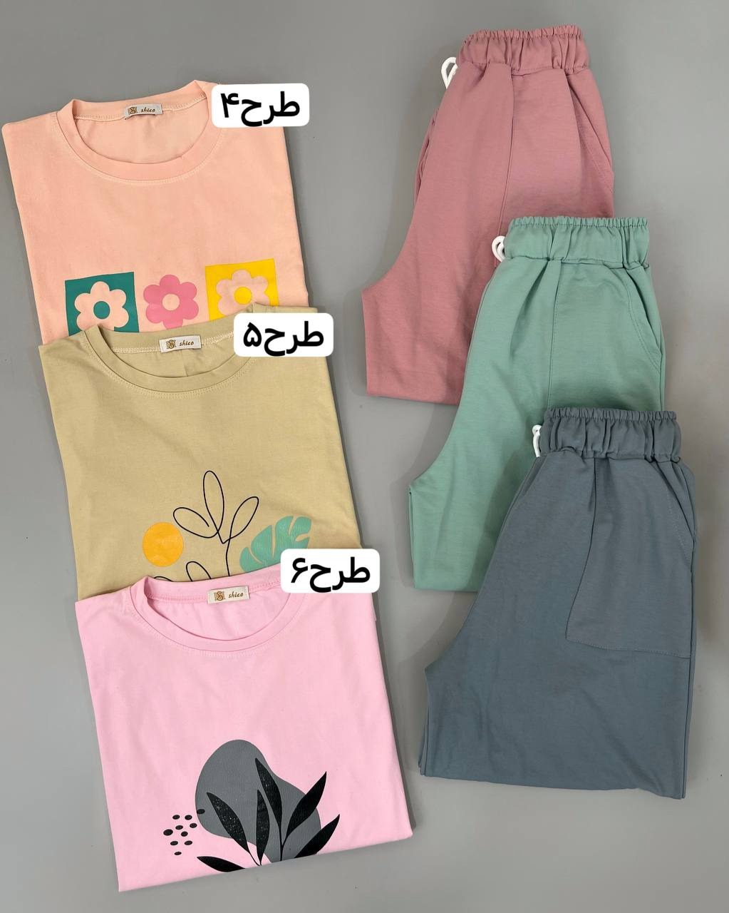 ست تیشرت لانگ و شلوار اسلش کد 4650