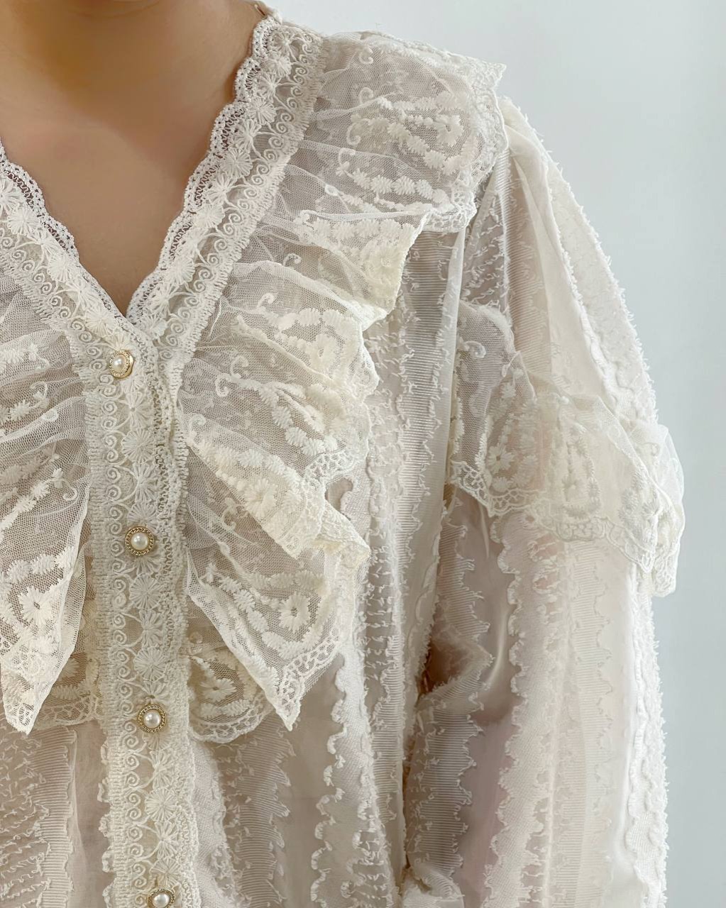 شومیز تمام کار شده اورجینال کد 4653