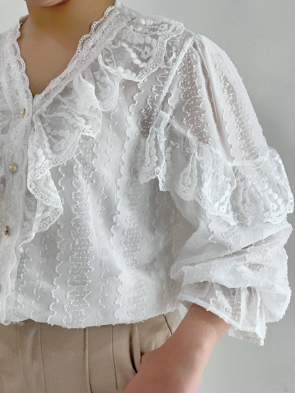 شومیز تمام کار شده اورجینال کد 4653