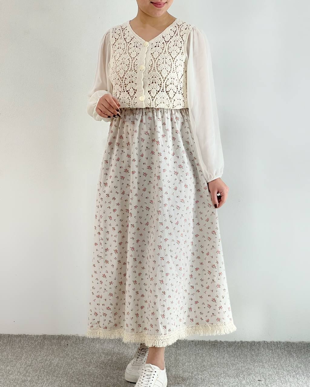 شومیز قلاب بافی اورجینال کد 4654