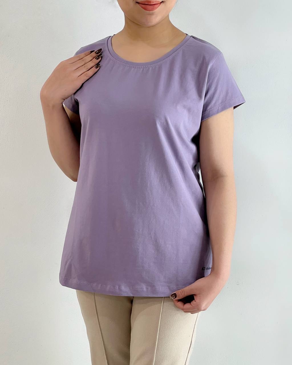 تیشرت پنبه یقه گرد کد 4655