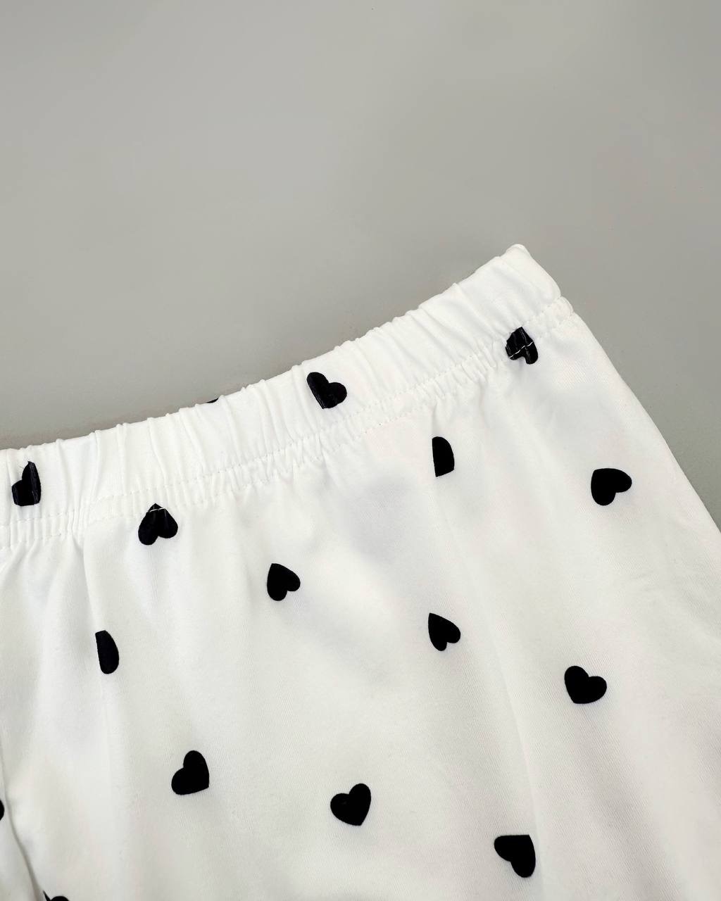 ست بلوز و شلوارک قلب کد 4656