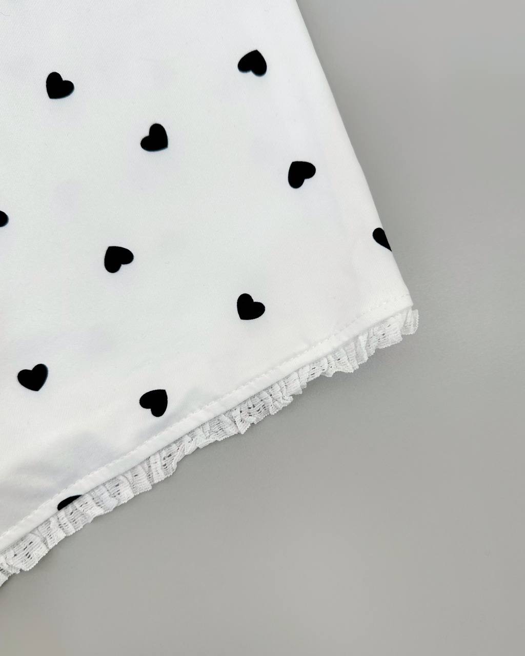 ست بلوز و شلوارک قلب کد 4656