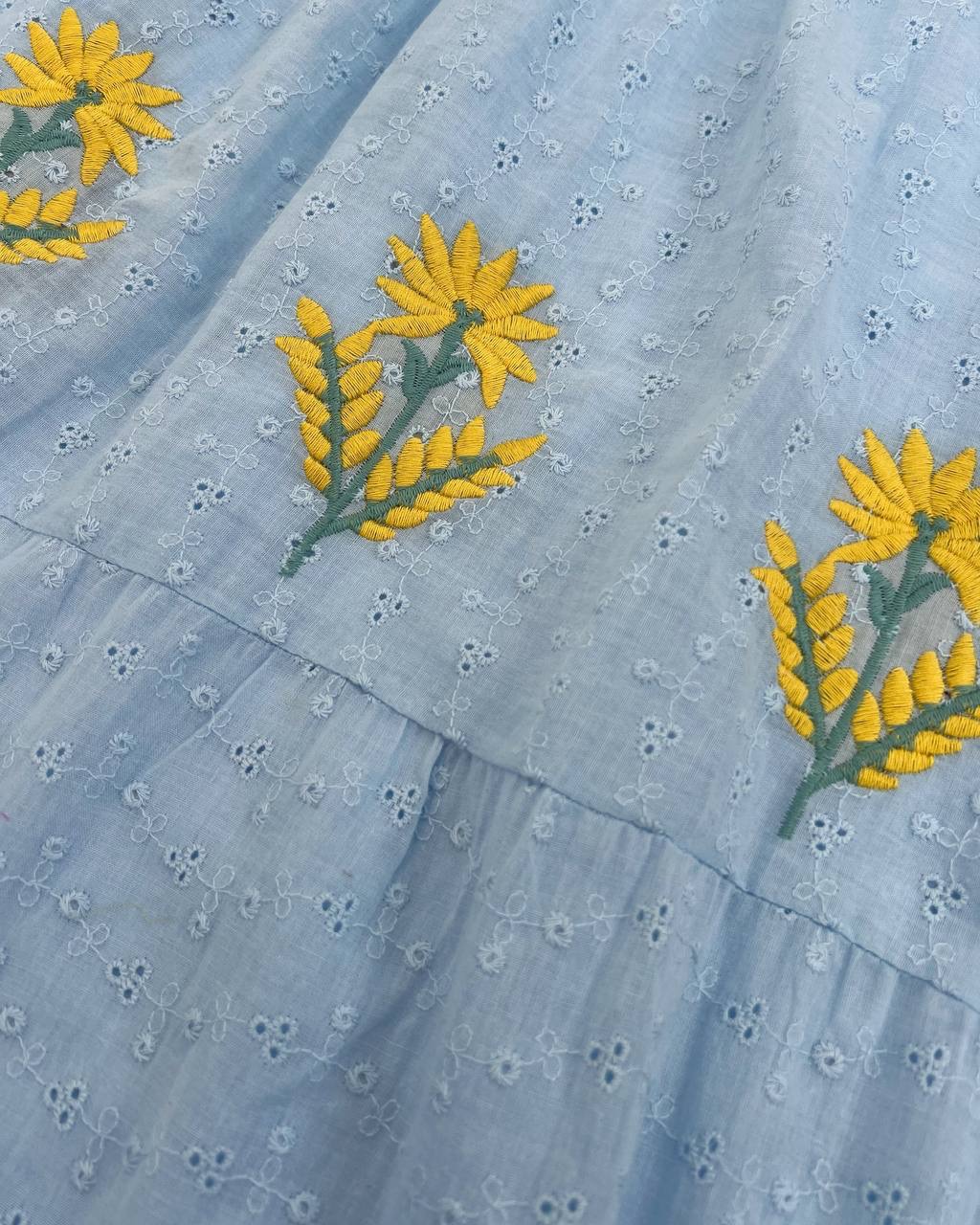 پیراهن تمام خامه دوزی گلدوزی کد 4657