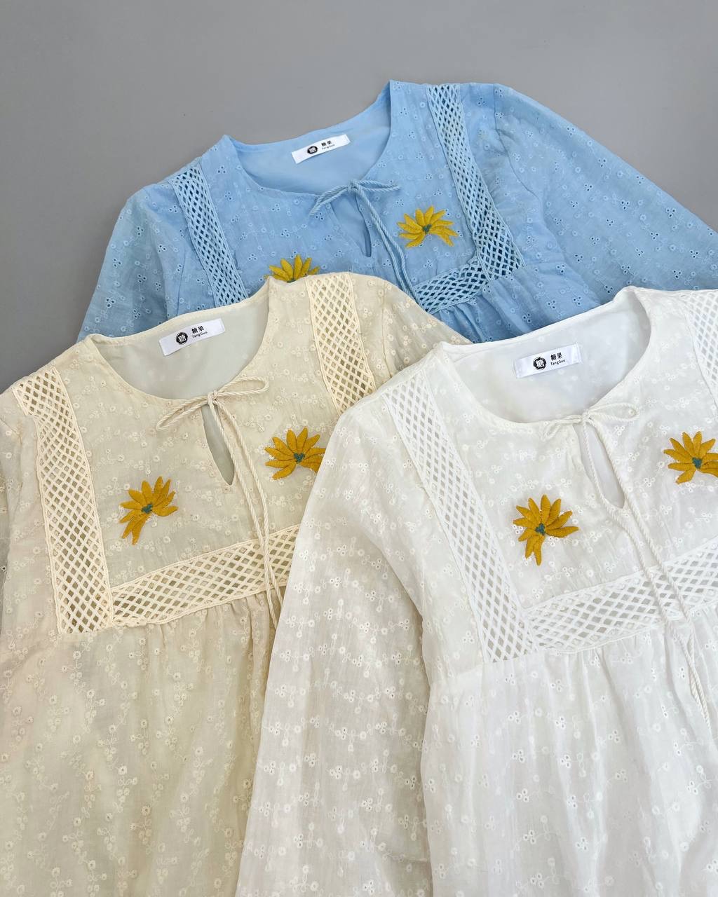 پیراهن تمام خامه دوزی گلدوزی کد 4657