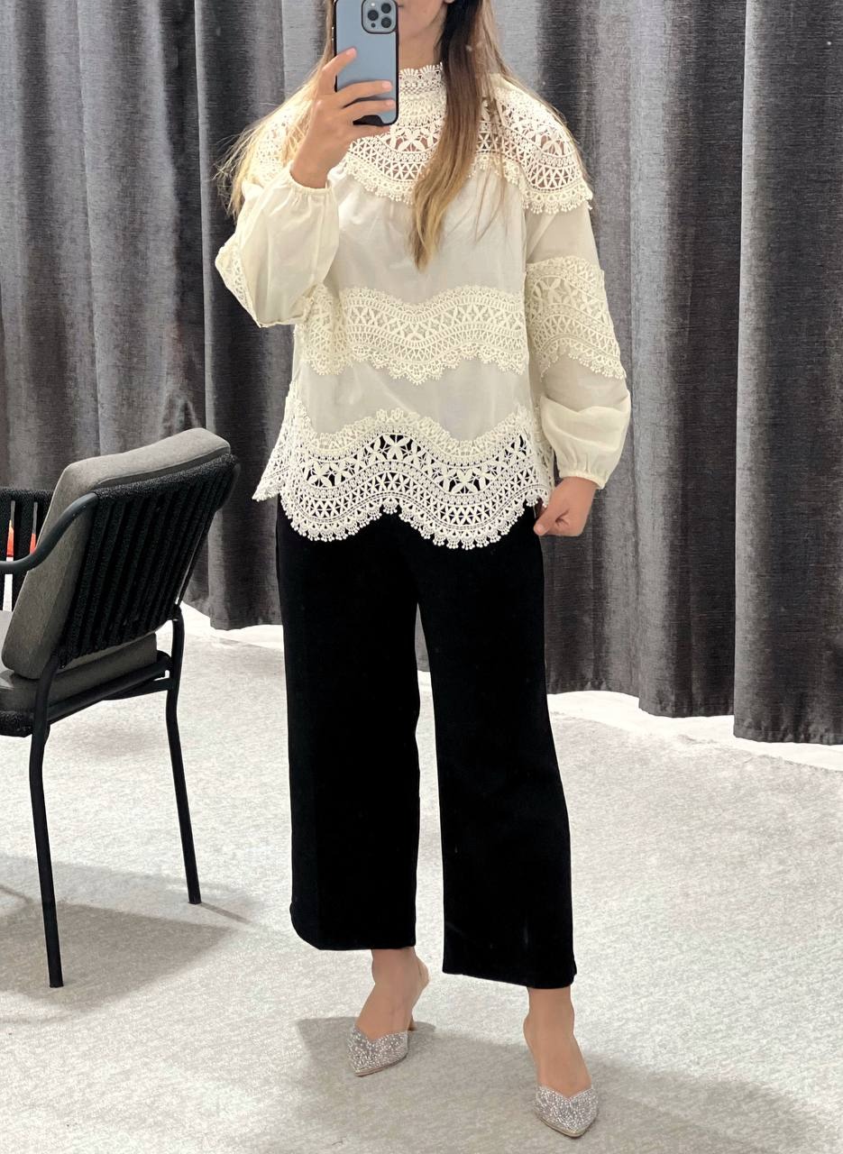 تونیک تمام دانتل و خامه دوزی کد 4662