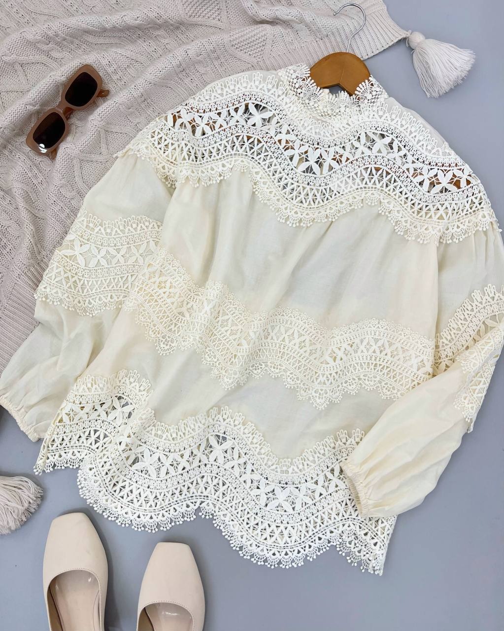 تونیک تمام دانتل و خامه دوزی کد 4662