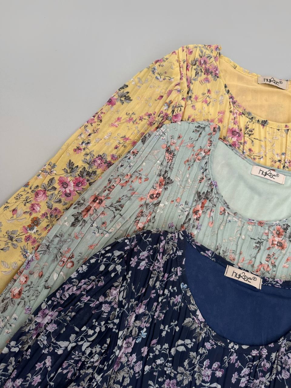 تونیک حریر پلیسه آستردار کد 4663