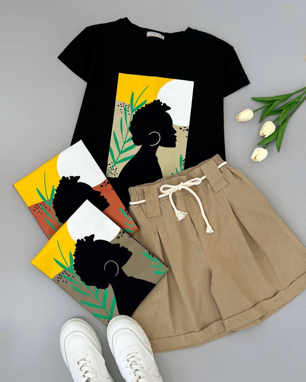 ست تیشرت و شلوارک کد 4665