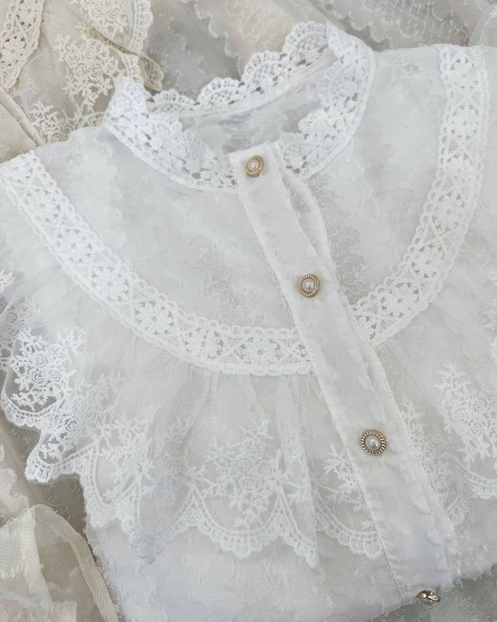 شومیز تمام کار شده اورجینال کد 4669