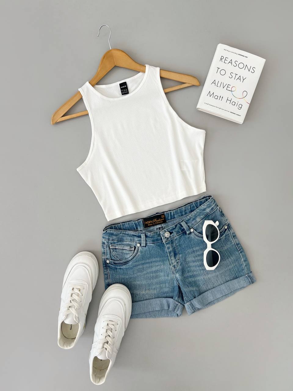 کراپ سفید اسپورت از برند SHEIN کد 4670