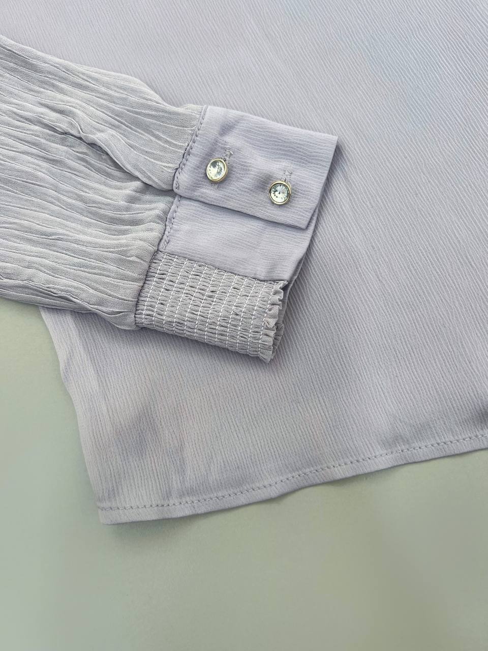 شومیز ساتن آستین پلیسه کد 4673