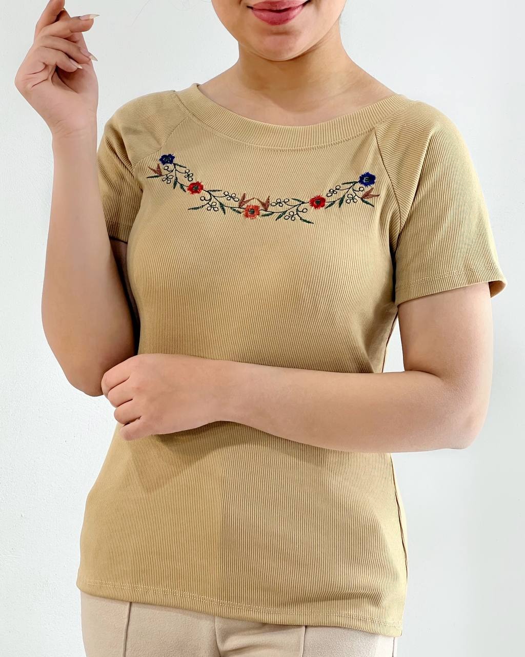 تیشرت گلدوزی کبریتی کد 4676