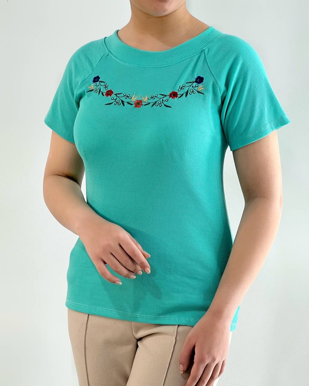 تیشرت گلدوزی کبریتی کد 4676